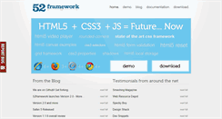 Desktop Screenshot of 52framework.com